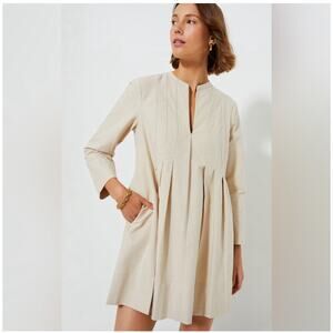 Tuckernuck Beige Pleated Mini Dress